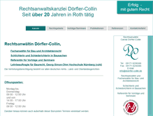Tablet Screenshot of doerfler-collin.de